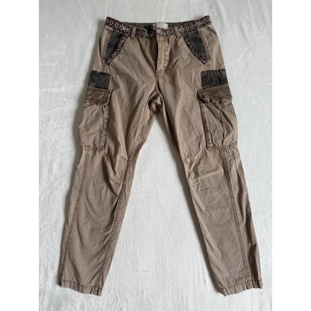 Free People Women’s Brown Cotton Blend Pants Size 6